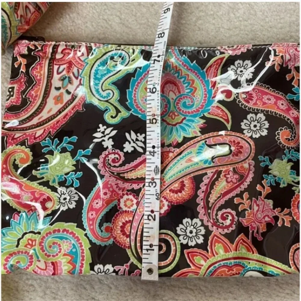 Kalencom New Orleans diaper messenger bag changing mat zipper pouch paisley